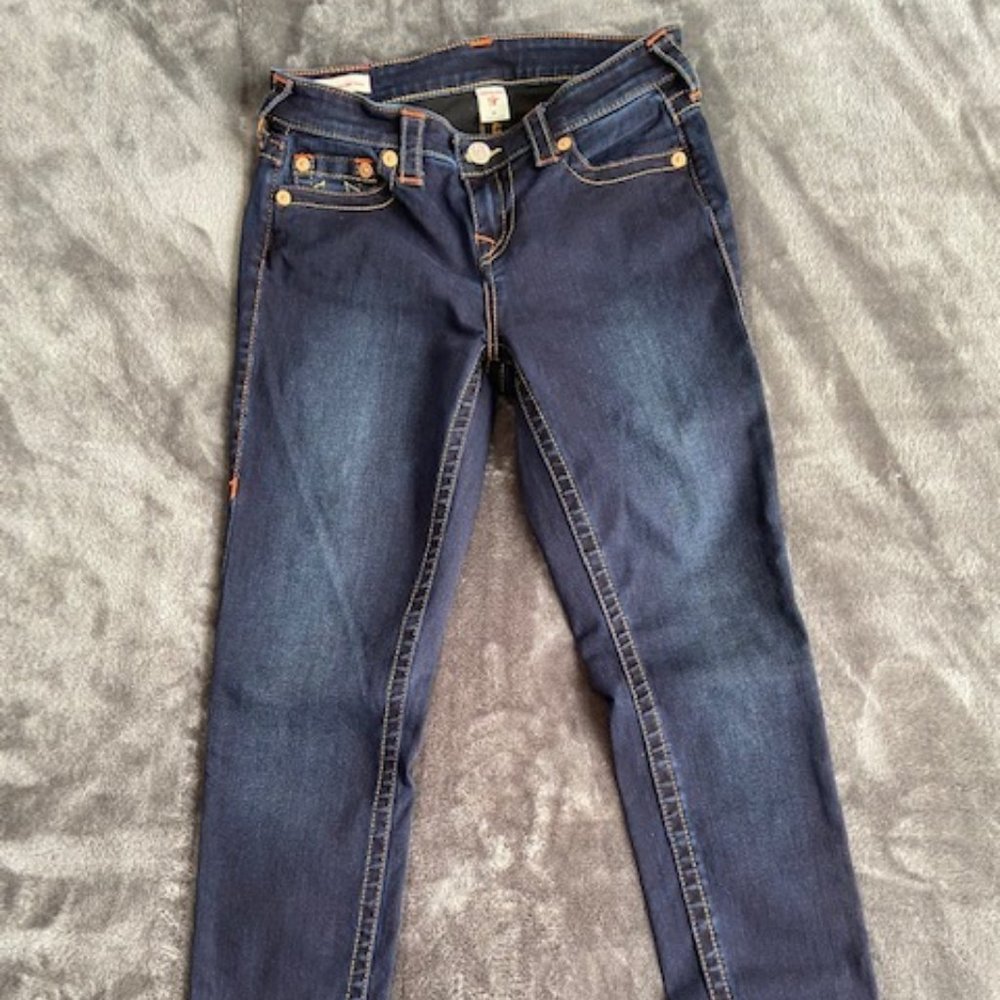 True Religion Halle Mid Rise Skinny Stretch